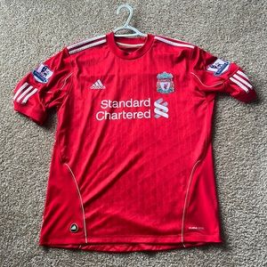Adidas 2010-2012 Steven Gerrard Liverpool Home Jersey